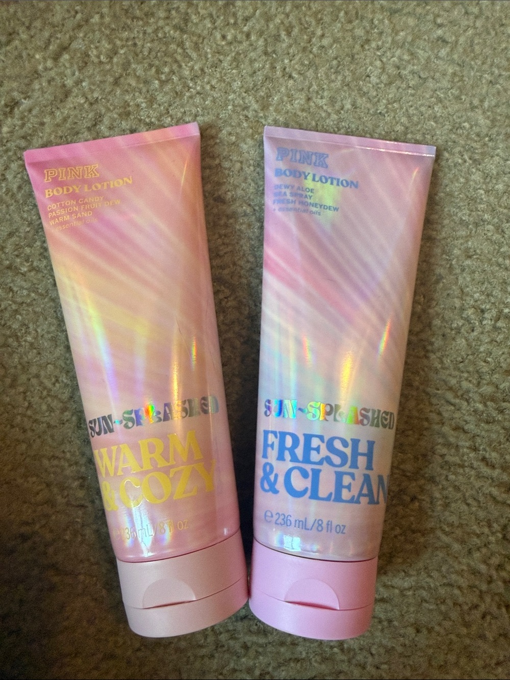 PINK Victoria's Secret Sun-Splashed Fresh & Clean Body Lotion - Pink